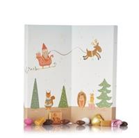 Retro Julekalender m/Karamel, Mandler, Chokolade & Pebernødder 200 g  